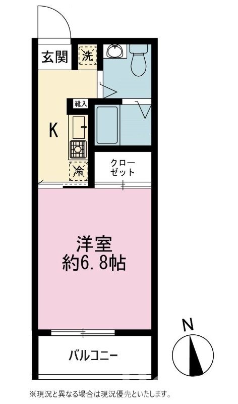 香椎花園前駅 徒歩3分 1階の物件間取画像