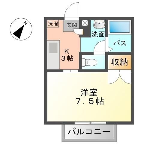 矢賀駅 徒歩12分 2階の物件間取画像