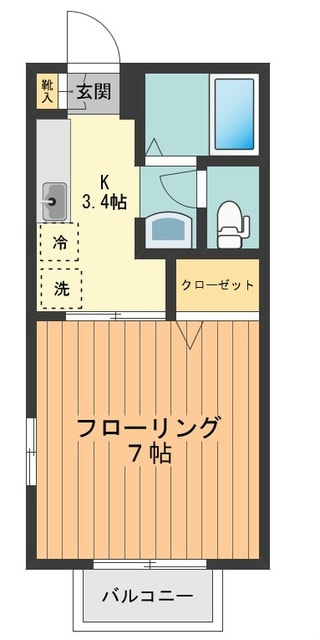 ソレアード（相原町）の物件間取画像