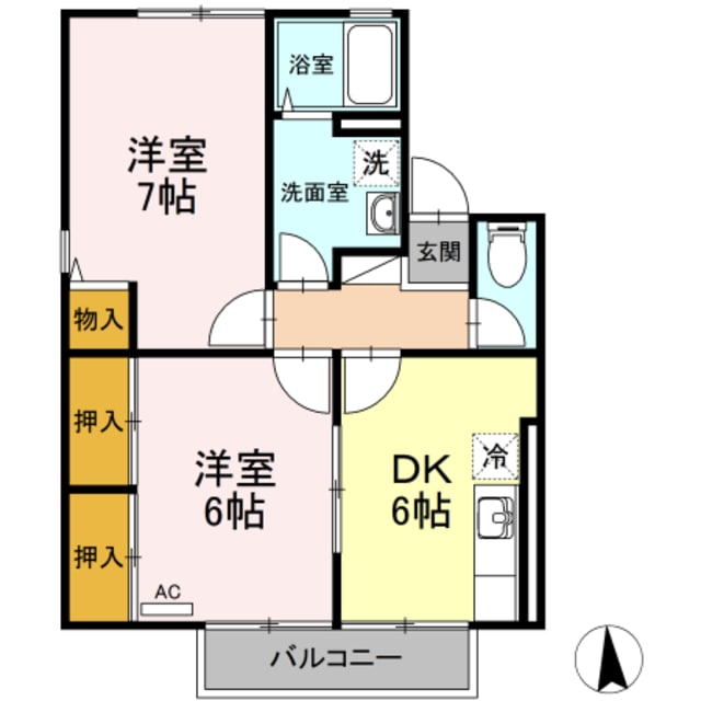 橋本駅 バス11分  原宿公園西下車：停歩3分 2階の物件間取画像