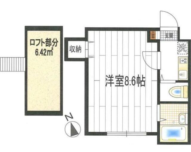 ラ・シャンス東橋本第3　１号棟の物件間取画像