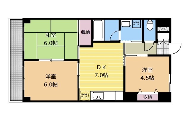 グランメールオクウラの物件間取画像