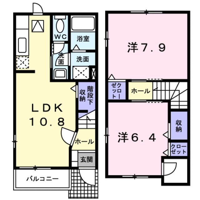 ア・モウトⅢの物件間取画像