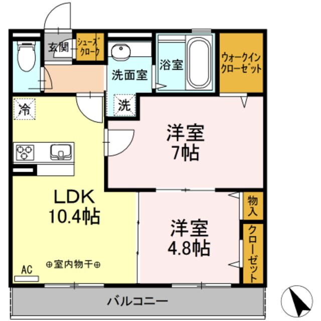 グレイスコートの物件間取画像