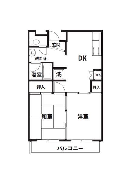 サニーヴィラＤの物件間取画像