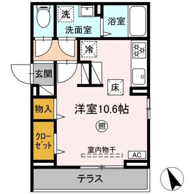 ラコルト相模原の物件間取画像