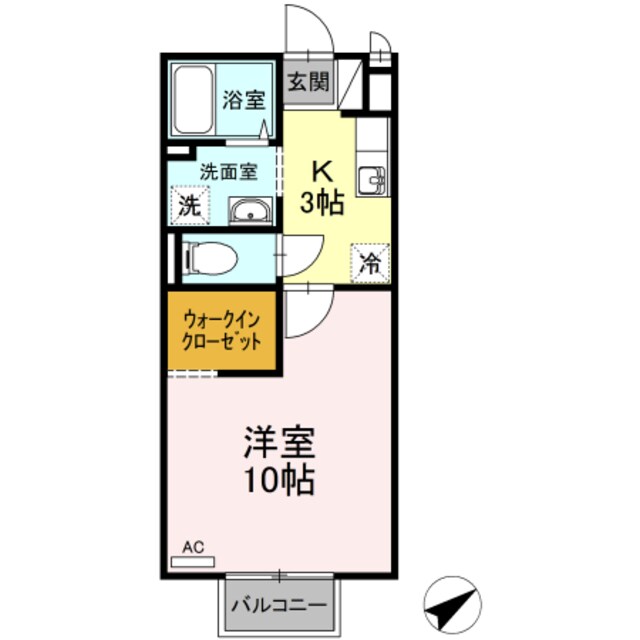 セジュール ヒノキの物件間取画像