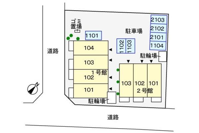 ポラリス２号館の物件外観写真