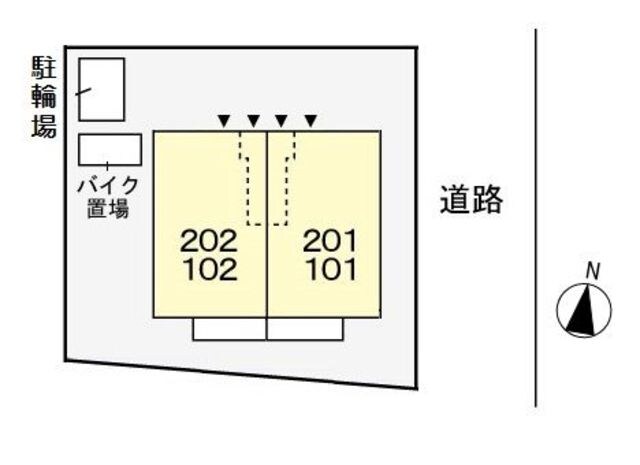 サニ－フラットの物件外観写真