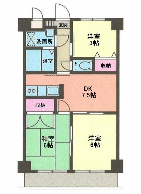 サンライト西橋本の物件間取画像