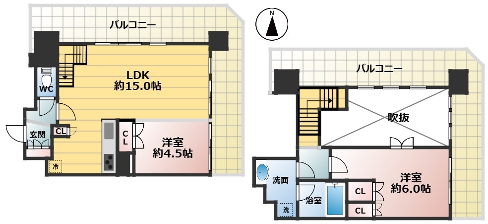 プレミスト南船場の物件間取画像