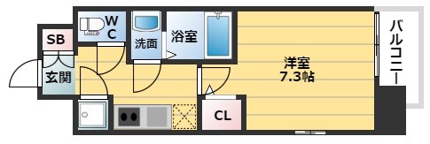 レジュールアッシュ福島CUEZの物件間取画像