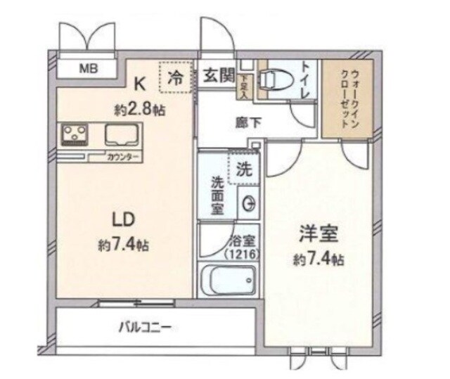 びゅうリエット赤羽西が丘の物件間取画像