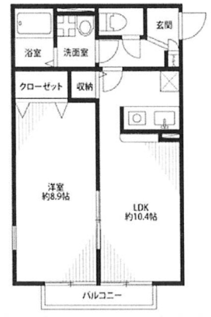 アンプルール クラージュ 陣屋の物件間取画像