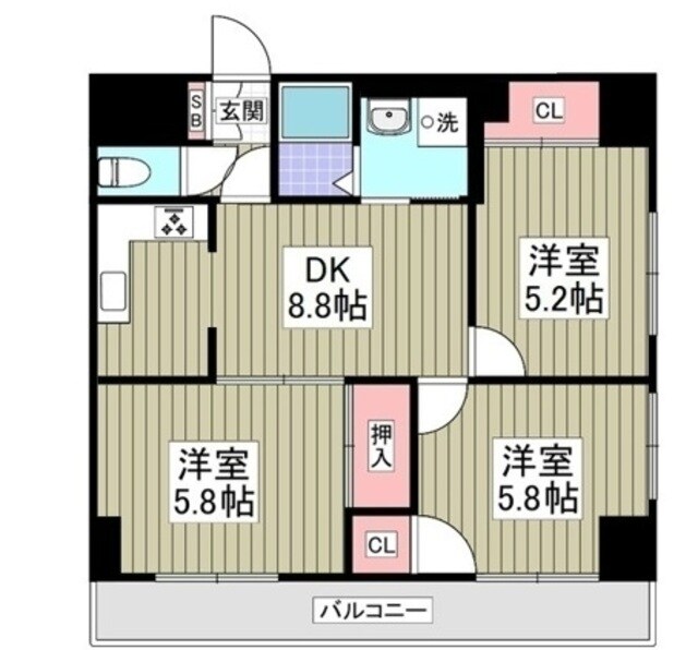 East Wingの物件間取画像