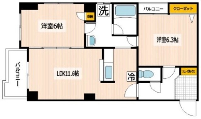 メゾンサンセールの物件間取画像