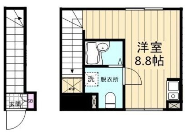 ヴィラージュの物件間取画像