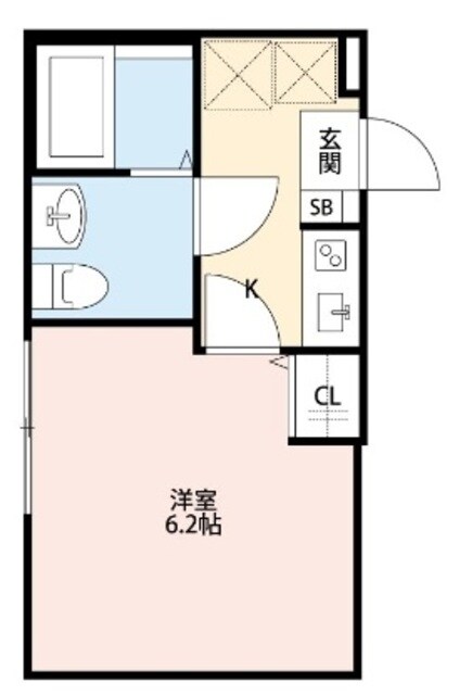 シャインフィールド舟渡の物件間取画像