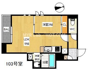 竹下駅 徒歩6分 1階の物件間取画像