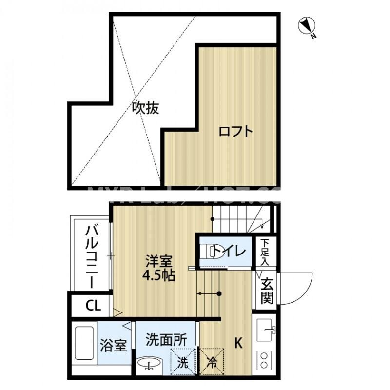 箱崎駅 徒歩10分 1階の物件間取画像