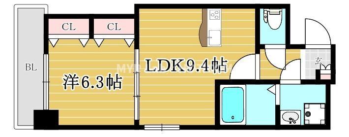 プレジールTJの物件間取画像