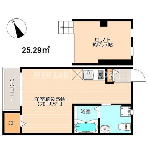 MUSE箱崎の物件間取画像