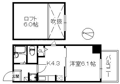 西鉄平尾駅 徒歩3分 10階の物件間取画像