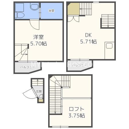 貝塚駅 徒歩22分 1階の物件間取画像