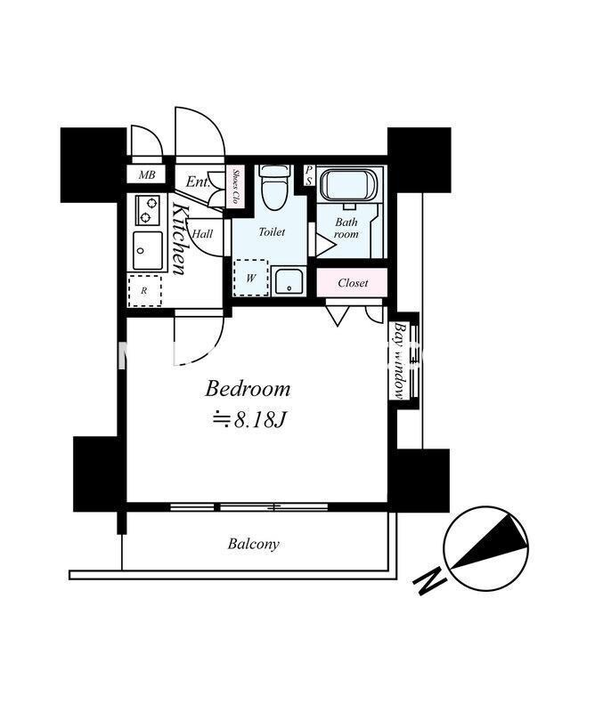 馬出九大病院前駅 徒歩4分 12階の物件間取画像