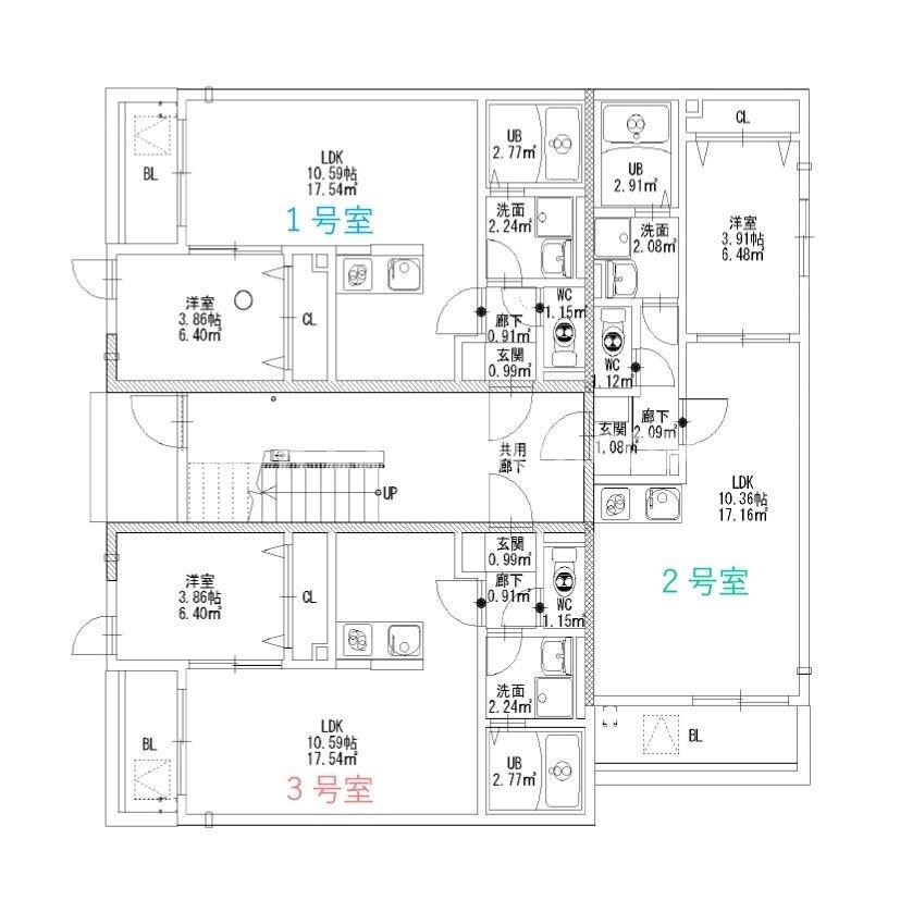 ＩＬ　ＧＲＡＮＤＥ　二日市北の物件間取画像