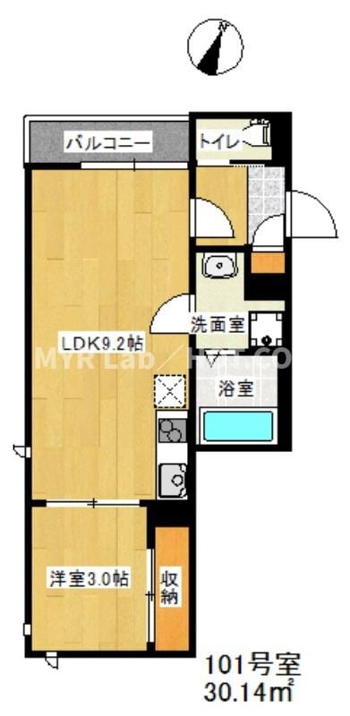 大橋駅 徒歩11分 1階の物件間取画像