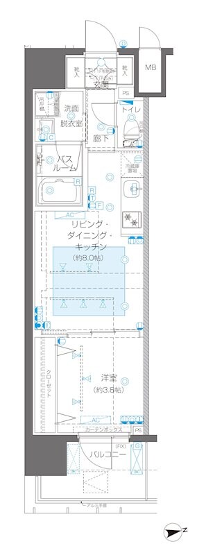 ズーム新宿御苑前（ZOOM新宿御苑前）の物件間取画像