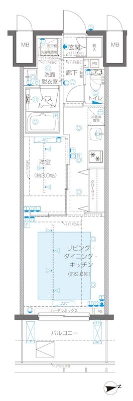 ズーム新宿御苑前（ZOOM新宿御苑前）の物件間取画像