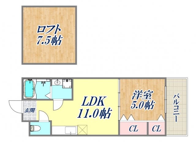 フィオーレ武庫の物件間取画像