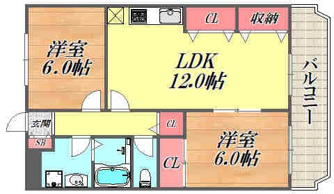 プレステージ1の物件間取画像