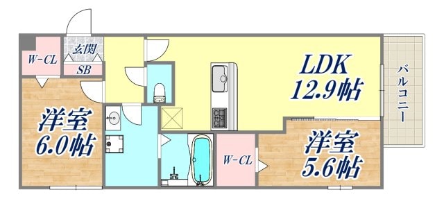 アルカンジェの物件間取画像