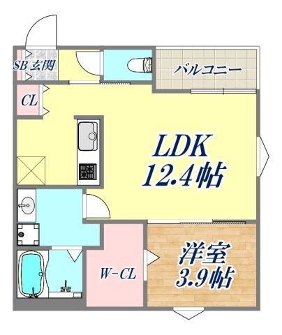 REGALEST尼崎の物件間取画像