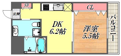 エクセラ塚口の物件間取画像