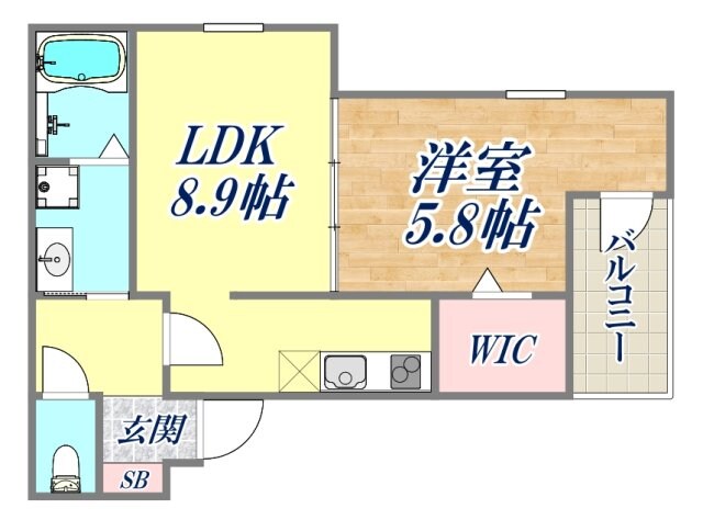 フジパレス長洲公園１番館の物件間取画像