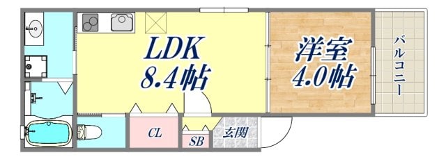 (仮称)尼崎市南城内3丁目新築の物件間取画像