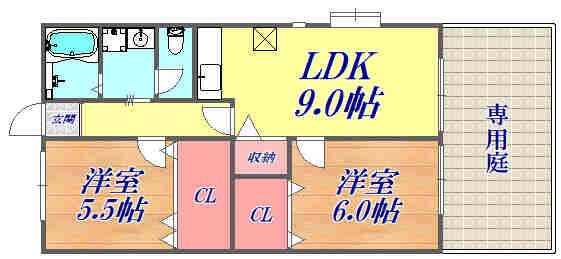 コンフォートの物件間取画像