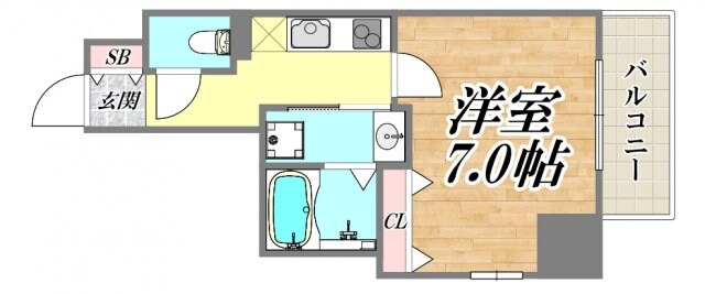 レリーフ南塚口の物件間取画像