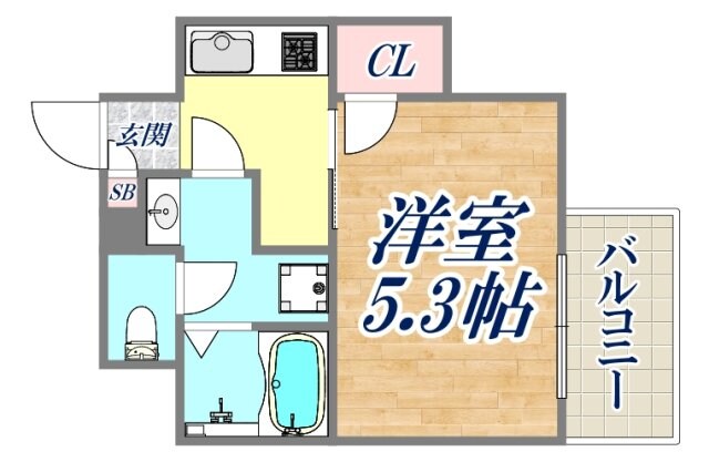 フォーリアライズ昭和南通1の物件間取画像