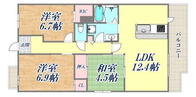 ラフィーネフォレスタの物件間取画像