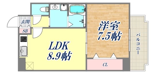 SMK福住の物件間取画像