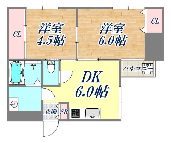 レガリア園田の物件間取画像