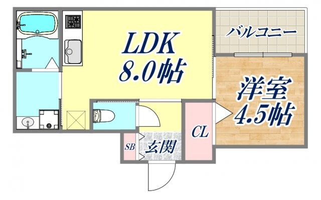 ピュアフィールド東桜木町の物件間取画像