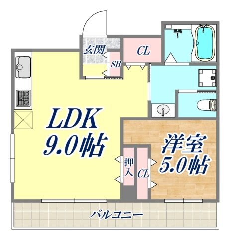 ブールバール塚本2の物件間取画像