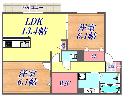 ウェルフォートの物件間取画像