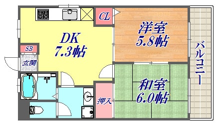 サトウマンションの物件間取画像